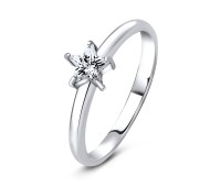 Star CZ Silver Rings SCR-5-04